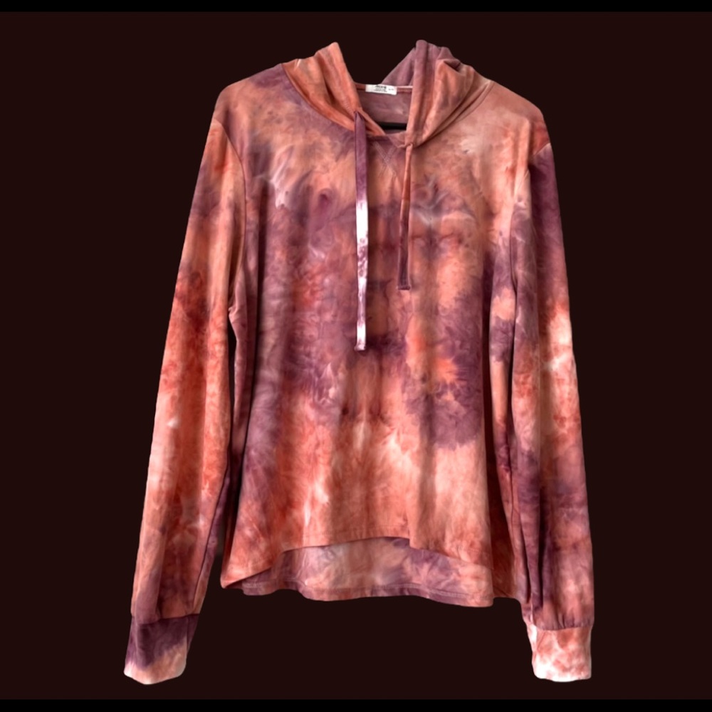 SIZE XL - TIE DYE HOODIE SHIRT
